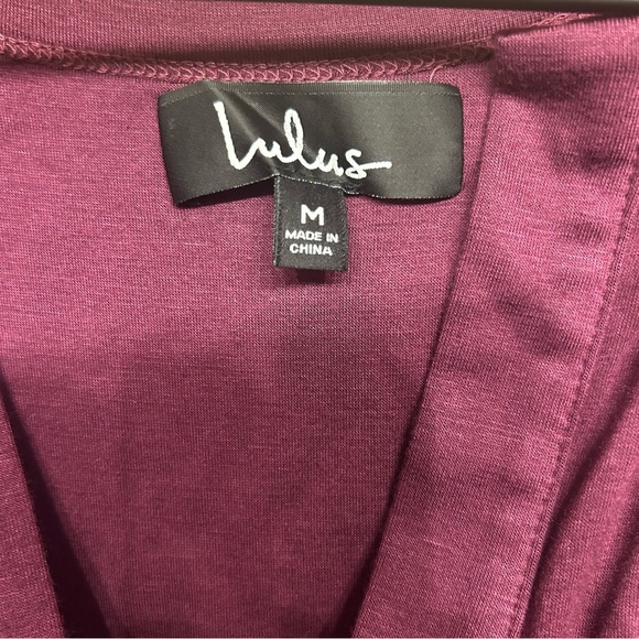 *NWT* Lulus Hopes and Dreams Burgundy Sleeveless Bodycon Midi Dress, Size Medium - Picture 9 of 12